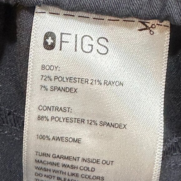 FIGS Tansen Jogger Scrub Pants Charcoal Large Medical‎ Healthcare Nurse - Picture 6 of 7